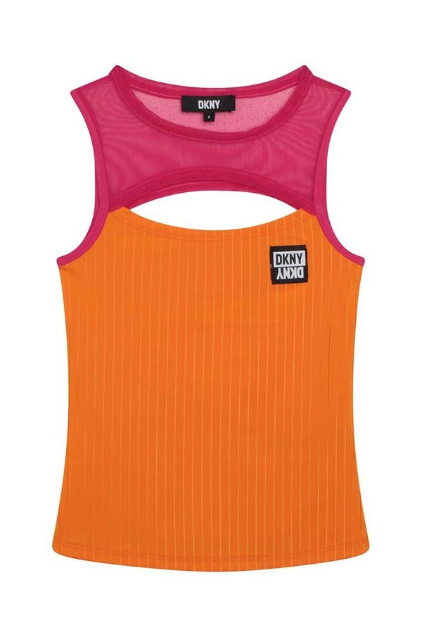 DKNY Otroški top Dkny oranžna barva