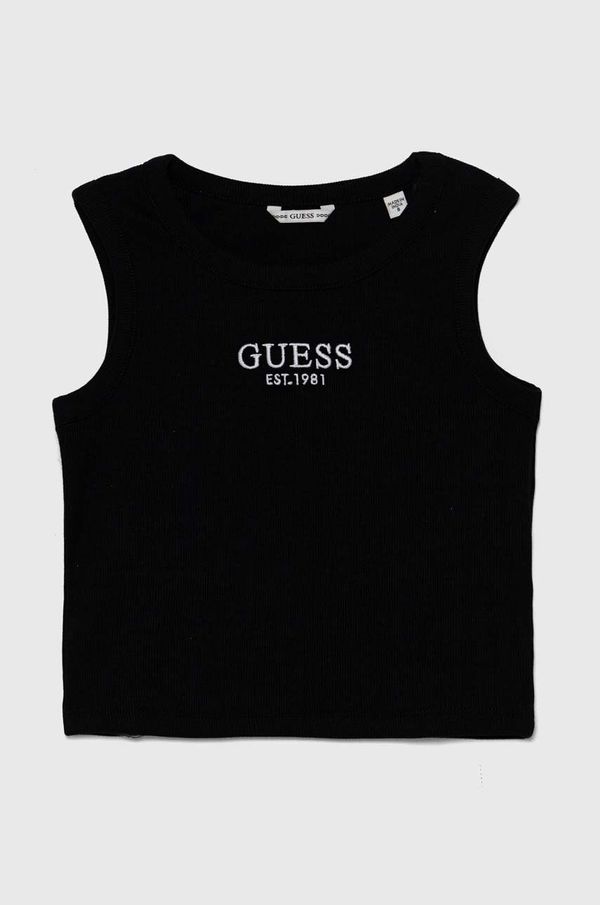 Guess Otroški top Guess črna barva, J4YI16 KBZP4