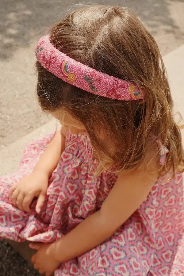 Konges Sløjd Otroški trak za lase Konges Sløjd BEADED HAIRBRACE
