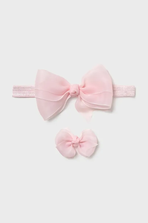 Mayoral Newborn Otroški trak za lase Mayoral Newborn roza barva, 9888