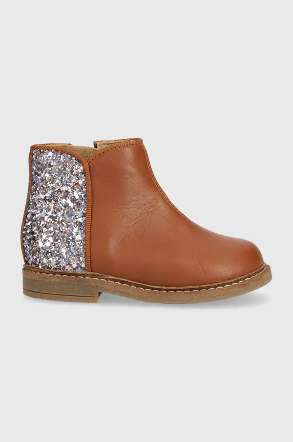 Pom D'api Otroški usnjeni gležnarji Pom D'api RETRO BACK