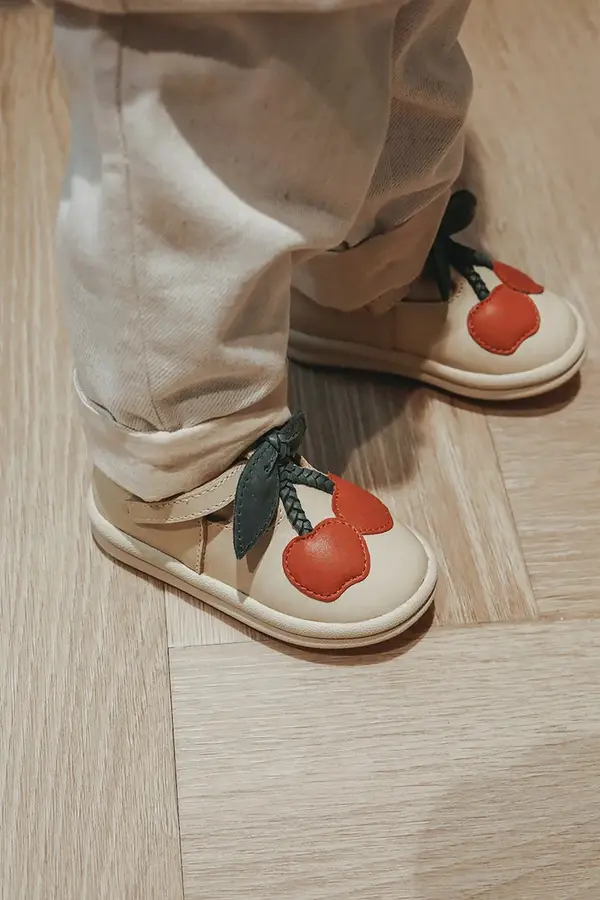 Donsje Otroški usnjeni polškornji Donsje Joeka Shoes Cherry