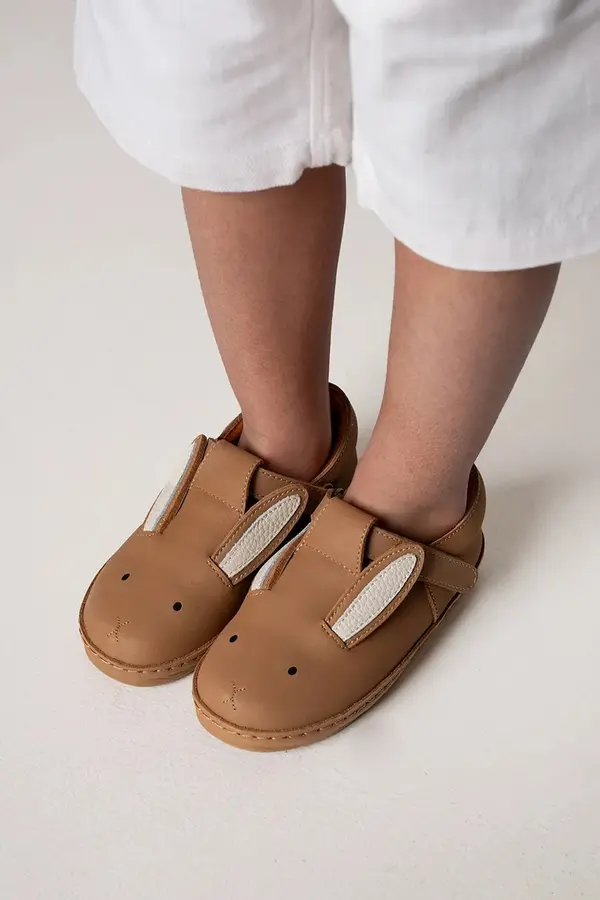Donsje Otroški usnjeni polškornji Donsje Xan Classic Shoes Bunny