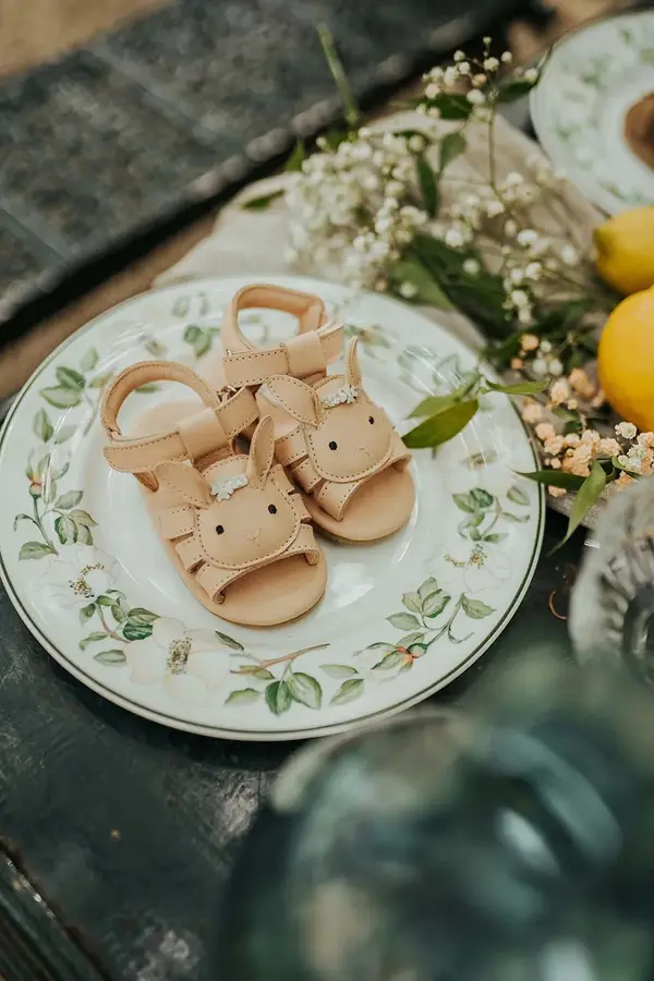 Donsje Otroški usnjeni sandali Donsje Stelloux Sandals Bride
