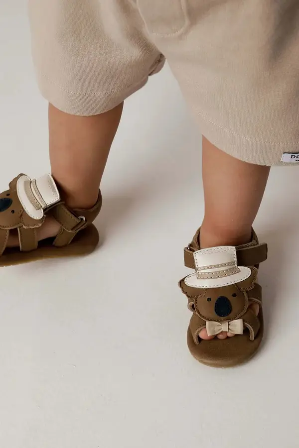 Donsje Otroški usnjeni sandali Donsje Stelloux Sandals Groom