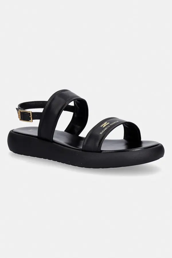 Elisabetta Franchi Otroški usnjeni sandali Elisabetta Franchi