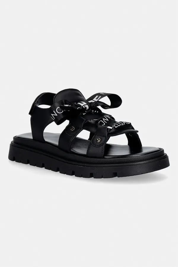 Elisabetta Franchi Otroški usnjeni sandali Elisabetta Franchi