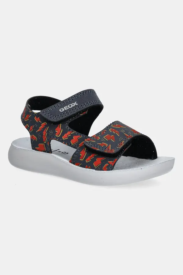 Geox Otroški usnjeni sandali Geox SANDAL LIGHTFLOPPY