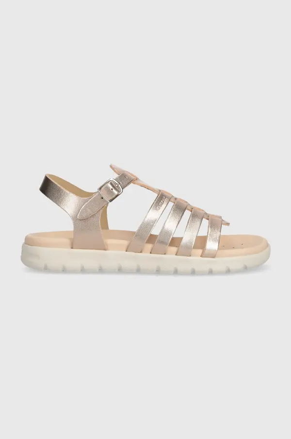 Geox Otroški usnjeni sandali Geox SANDAL SOLEIMA
