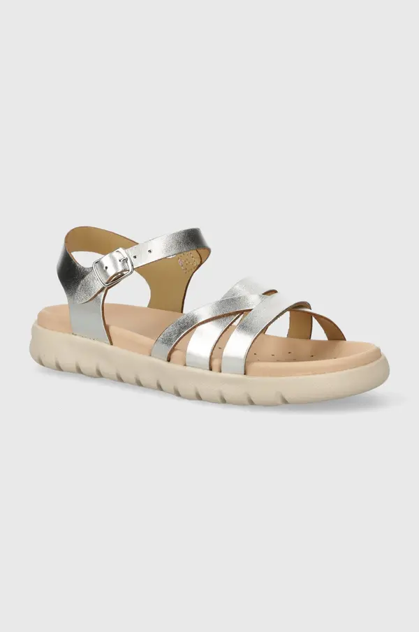 Geox Otroški usnjeni sandali Geox SANDAL SOLEIMA