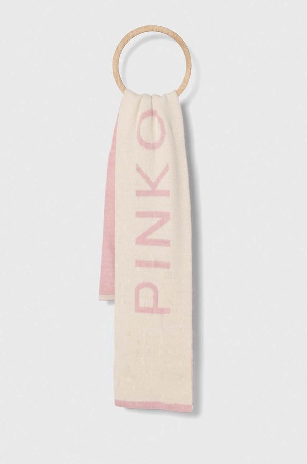 Pinko Up Otroški volnen šal Pinko Up roza barva