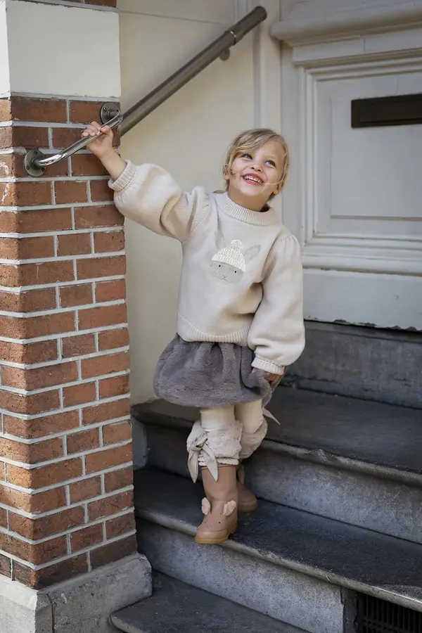 Donsje Otroški volneni pulover Donsje Denna Merino Wool Sweater Bunny