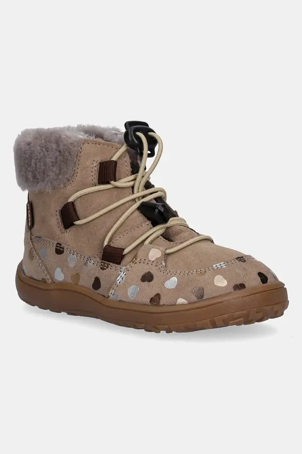 Froddo Otroški zimski čevlji iz semiša Froddo BAREFOOT UP FURRY TEX
