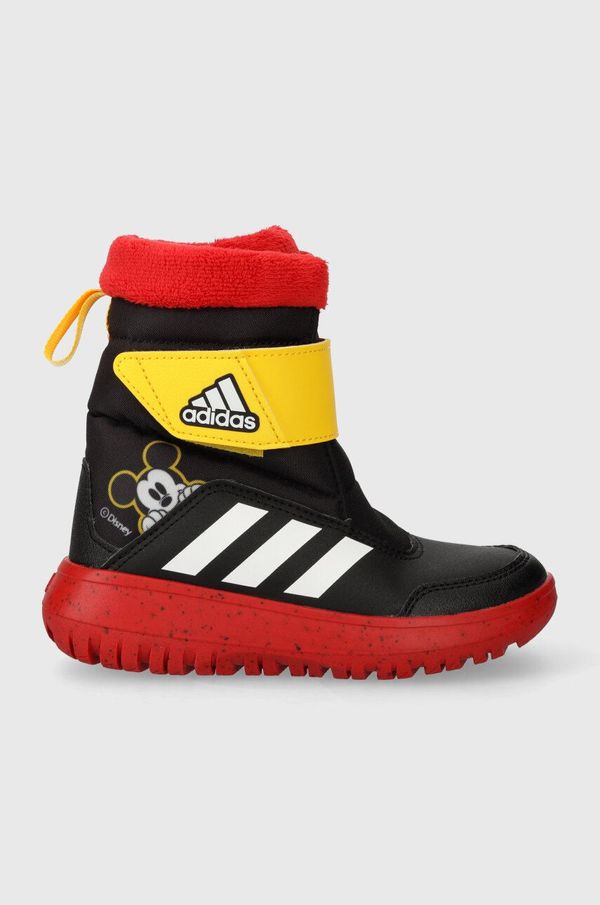 adidas Otroški zimski škornji adidas IG7189 Winterplay Mickey C CBLACK/FTWWHT črna barva