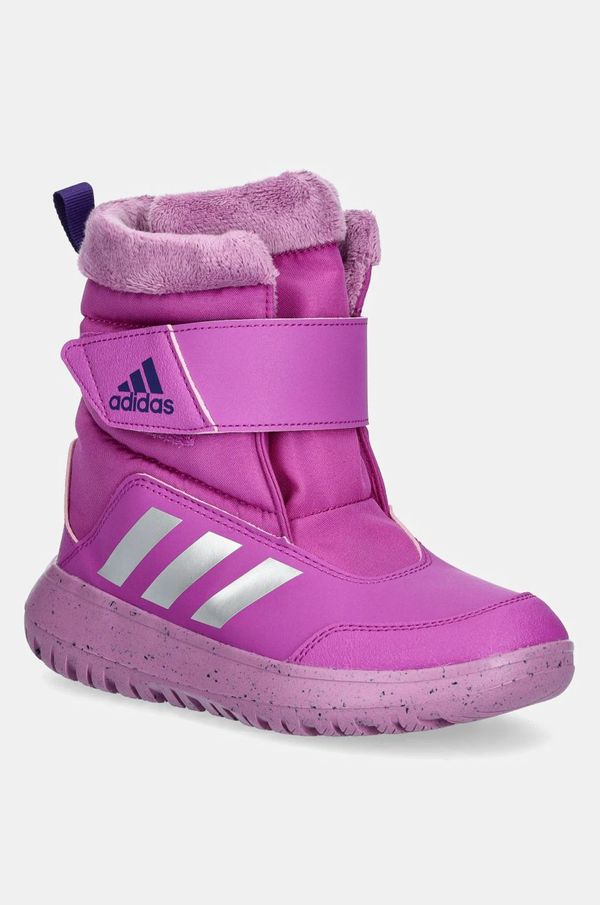 adidas Otroški zimski škornji adidas Winterplay C vijolična barva, IE8673