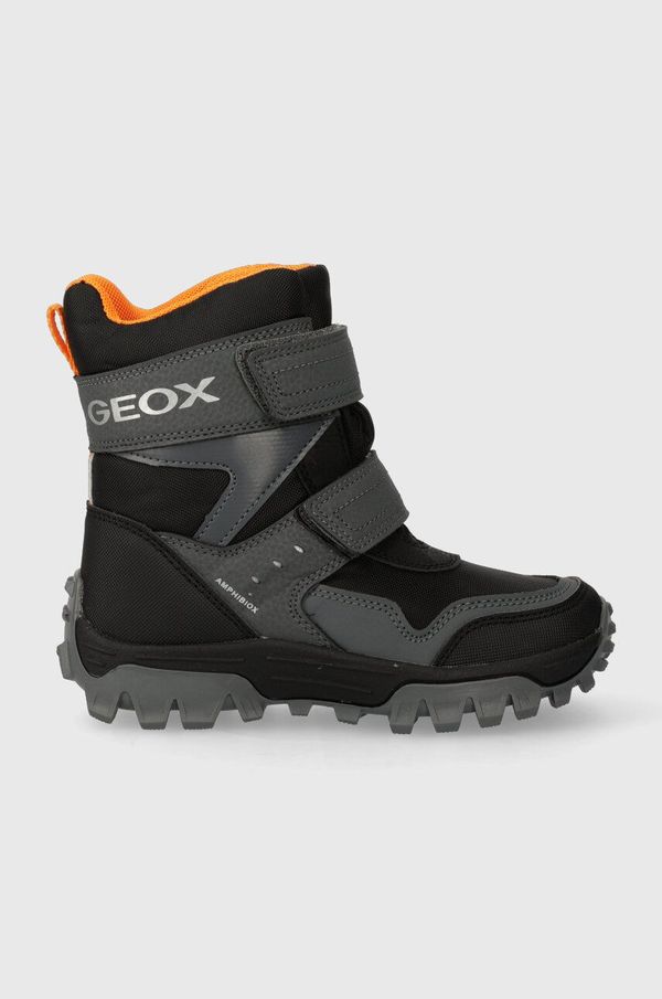 Geox Otroški zimski škornji Geox J36FRC 0FUCE J HIMALAYA B ABX črna barva