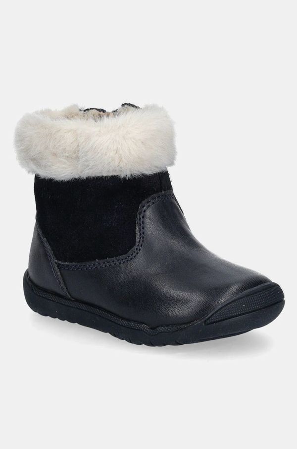 Geox Otroški zimski škornji Geox MACCHIA mornarsko modra barva, B464PC.08522