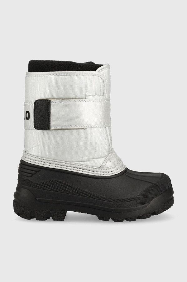 Polo Ralph Lauren Otroški zimski škornji Polo Ralph Lauren srebrna barva