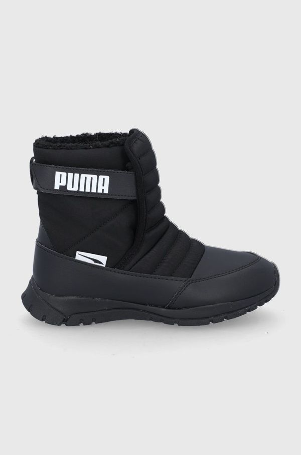 Puma Otroški zimski škornji Puma Puma Nieve Boot WTR AC PS črna barva