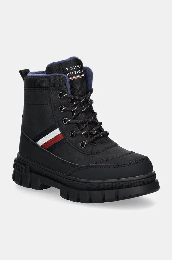 Tommy Hilfiger Otroški zimski škornji Tommy Hilfiger črna barva, T3X5-33713