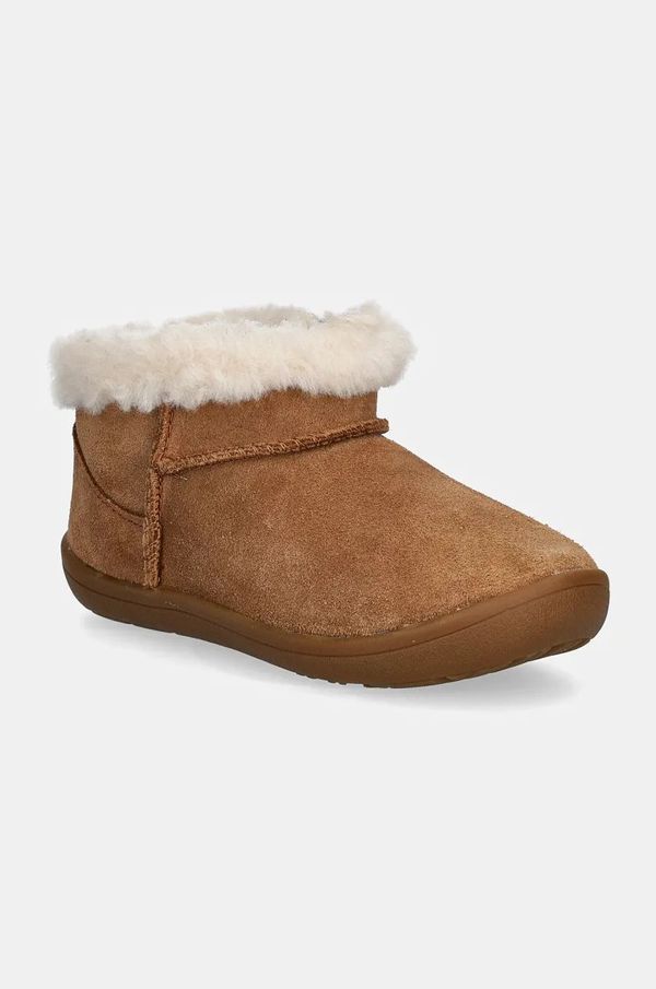 Ugg Otroški zimski škornji UGG KINSEY rjava barva, 1157631T