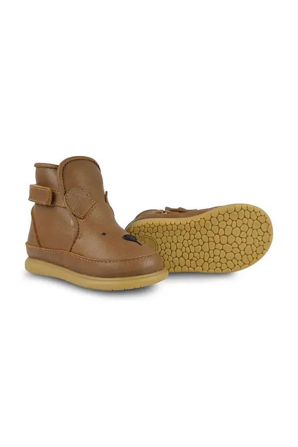 Donsje Otroški zimski usnjeni čevlji Donsje Dubu Classic Shoes Bear