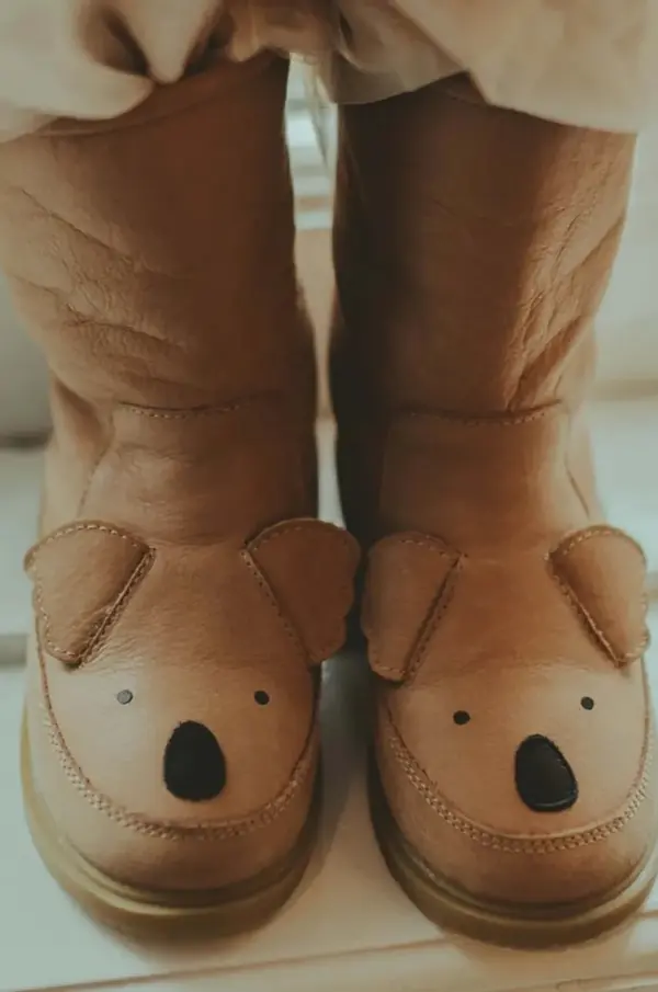 Donsje Otroški zimski usnjeni čevlji Donsje Wadudu Classic Boots Koala
