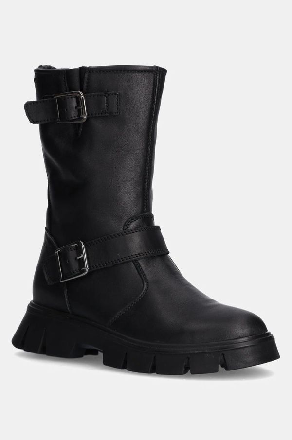 Primigi Otroški zimski usnjeni čevlji Primigi črna barva, PNDGT 68770