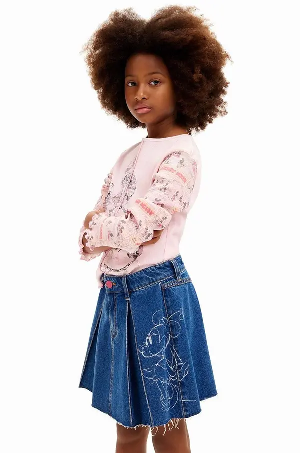 Desigual Otroško krilo iz jeansa Desigual MINNIE MOUSE