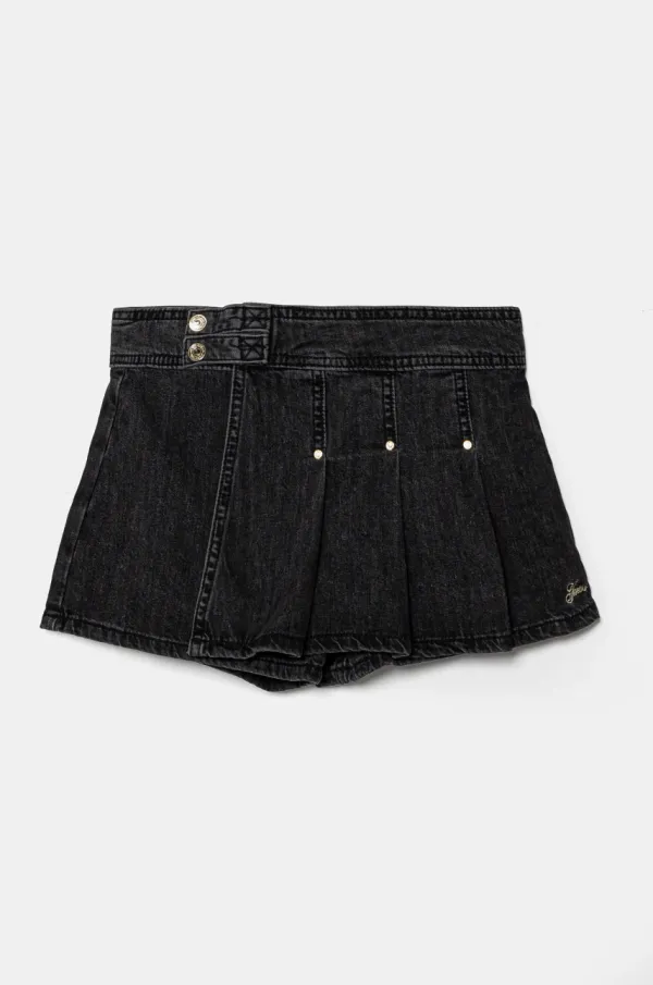 Guess Otroško krilo iz jeansa Guess črna barva, J4BD05 D5G40