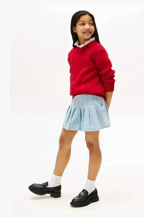 Tommy Hilfiger Otroško krilo iz jeansa Tommy Hilfiger
