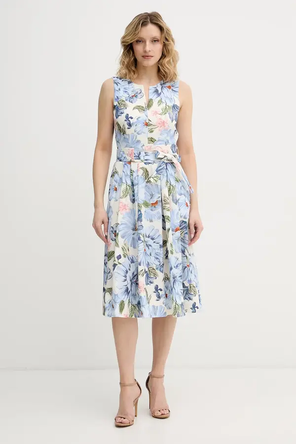 OUI OUI obleka A-kroja bombažna