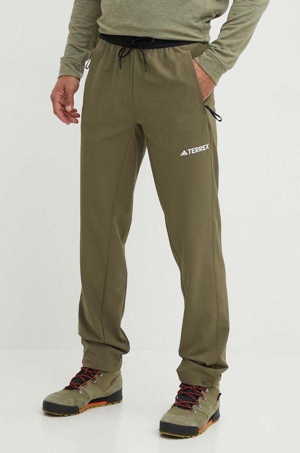 adidas TERREX Outdooor hlače adidas TERREX Liteflex zelena barva, IQ3510