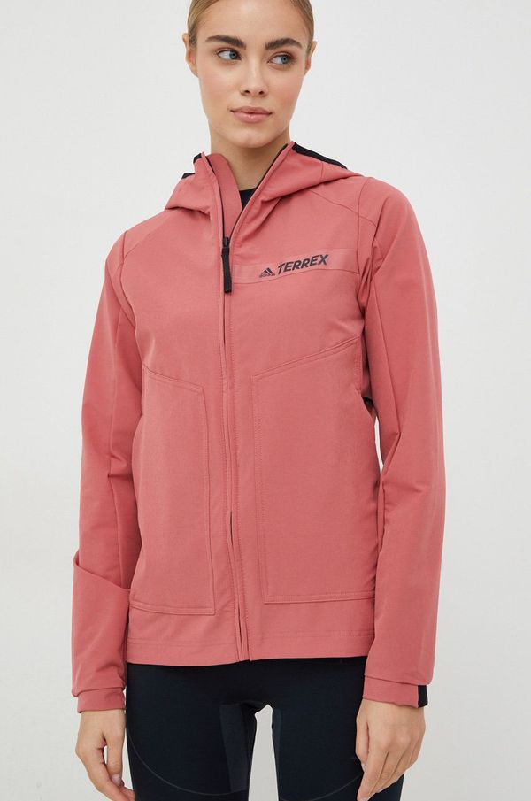 adidas TERREX Outdoor jakna adidas TERREX Multi roza barva