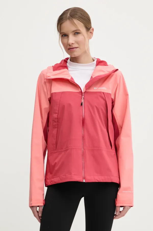 Columbia Outdoor jakna Columbia Boulder Falls roza barva, 2116302