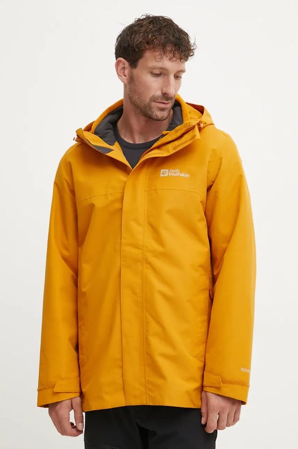 Jack Wolfskin Outdoor jakna Jack Wolfskin Altenberg 3IN1 oranžna barva, A61864