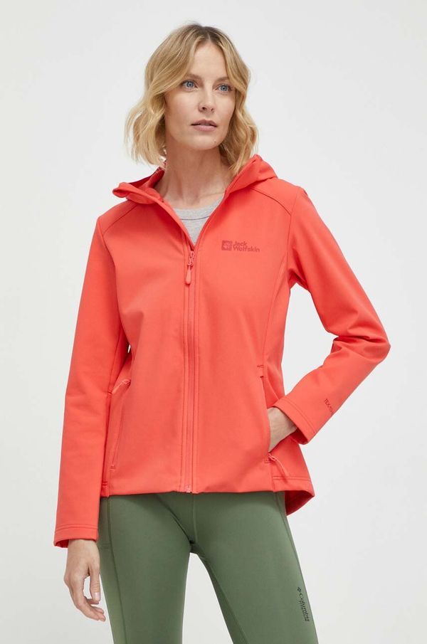 Jack Wolfskin Outdoor jakna Jack Wolfskin Bornberg Hoody rdeča barva