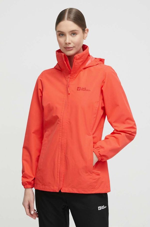 Jack Wolfskin Outdoor jakna Jack Wolfskin Stormy Point rdeča barva
