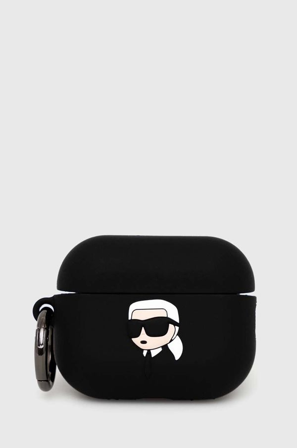 Karl Lagerfeld Ovitek za airpods Karl Lagerfeld AirPods Pro 2 cover črna barva