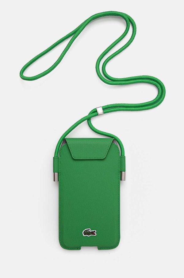 Lacoste Ovitek za telefon Lacoste zelena barva, LCPSP15XPVCN