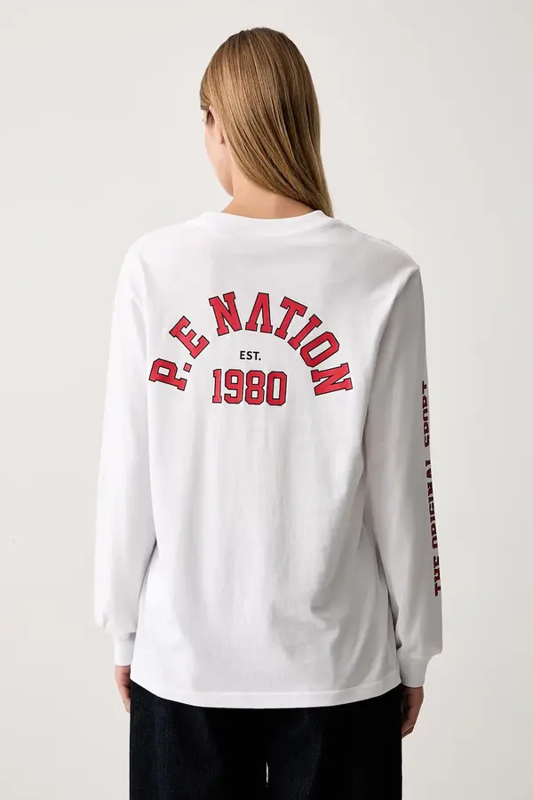 P.E Nation P.E Nation majica z dolgimi rokavi ženska bombažna