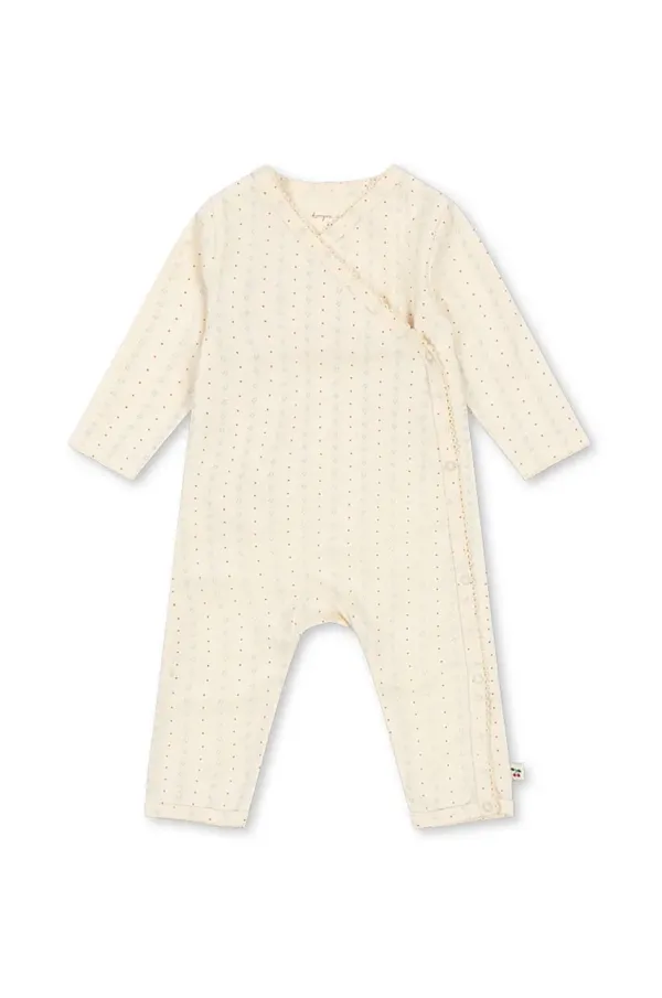 Konges Sløjd Pajac za dojenčka Konges Sløjd BASIC NEWBORN ONESIE GOTS KS102246