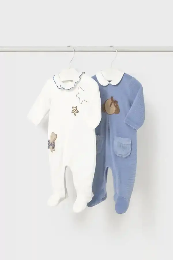 Mayoral Newborn Pajac za dojenčka Mayoral Newborn 2-pack