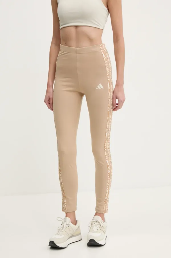 adidas Pajkice adidas Essentials Animal ženske, bež barva, JM1661