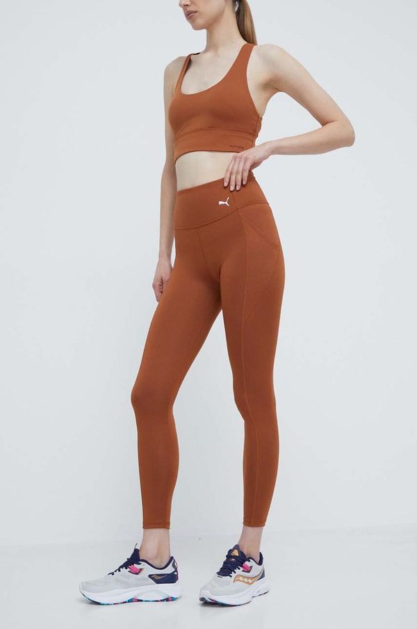 Puma Pajkice za vadbo Puma Favorite Forever rjava barva, 520267