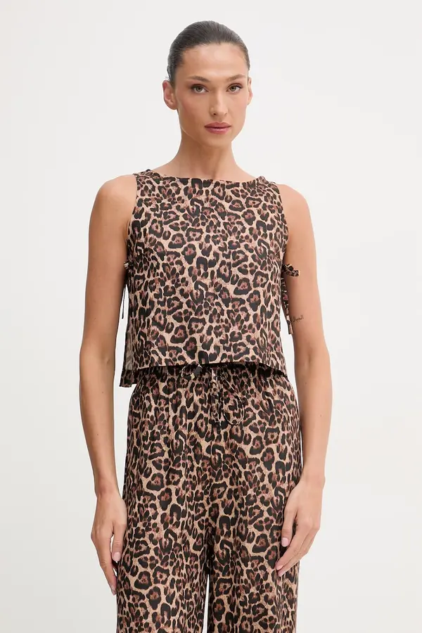Paramidonna Paramidonna top ženski lanen