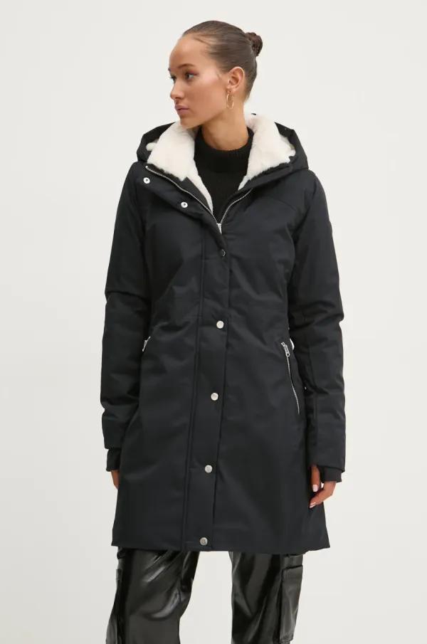 Hollister Co. Parka Hollister Co. ženska, črna barva, KI344-4657