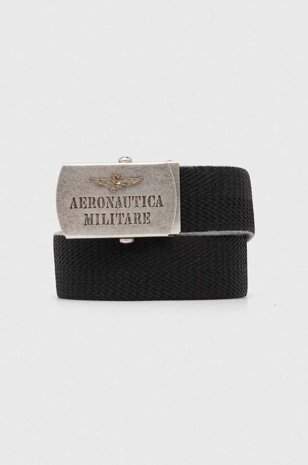 Aeronautica Militare Pas Aeronautica Militare moški, črna barva