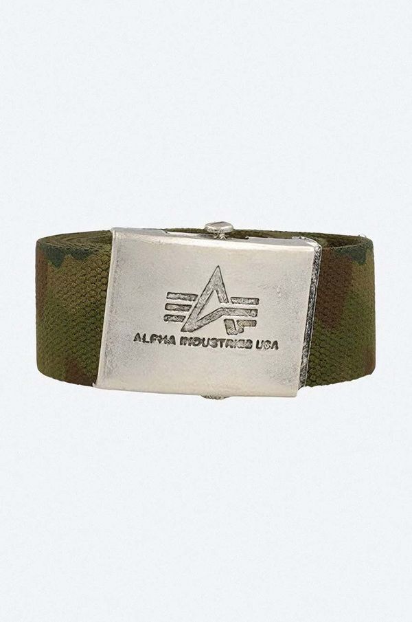 Alpha Industries Pas Alpha Industries Heavy Duty Belt zelena barva