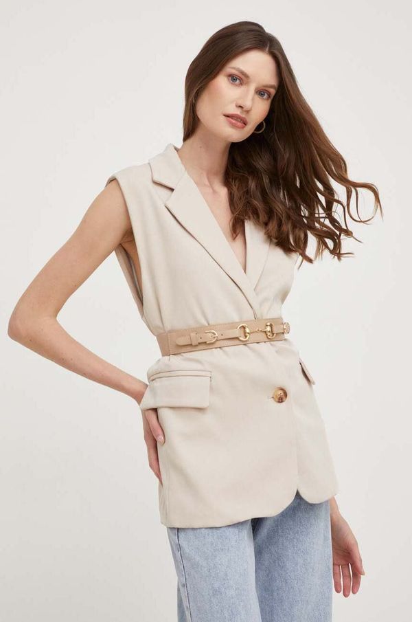 Answear Lab Pas Answear Lab ženski, bež barva